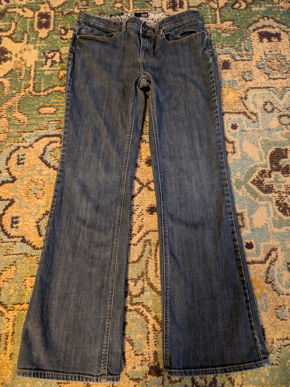 a.n.a Women's Blue Bootcut Denim Jeans